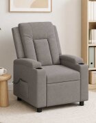 vidaXL Масажен стол реклайнер Таупе 75 x 95 x 100 cm Текстил