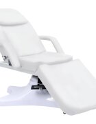 vidaXL Масажна кушетка бяла 180x62x(865-118) см