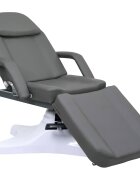 vidaXL Масажна кушетка сива 180x62x(865-118) см