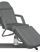 vidaXL Масажна кушетка сива 180x62x(87-112) см