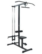 vidaXL Машина за дърпане на горен скрипец Черно 110 x 70 x 187 см
