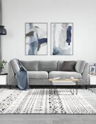 vidaXL Маси за кафе 2 бр бял гланц 50x46x35 см инженерно дърво