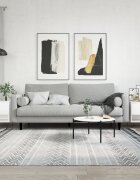 vidaXL Маси за кафе 2 бр бял гланц 50x46x50 см инженерно дърво