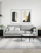 vidaXL Маси за кафе 2 бр черни 50x46x50 см инженерно дърво