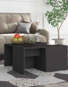 vidaXL Маси за кафе 4 бр сиви 33x33x33 см инженерно дърво