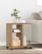 vidaXL Масичка дъб артизан 50 x 30 x 55 см Инженерна дървесина