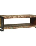 vidaXL Масичка за кафе 120 x 50 x 38 см Солидно възстановено дърво