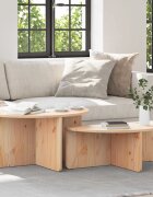 vidaXL Масичка за кафе 2 бр. Естествен 79 x 395 x 40 см