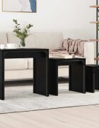 vidaXL Масичка за кафе 3 бр. Черния дъб 60 х 35 х 56 см