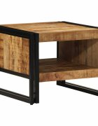 vidaXL Масичка за кафе 50x50x38 cm Масивна груба дървесина Манго