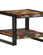 vidaXL Масичка за кафе 50x50x38 cm регенерирано дърво масив
