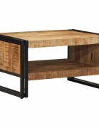vidaXL Масичка за кафе 70x50x38 cm Масивна груба дървесина Манго