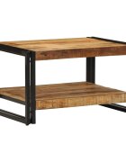 vidaXL Масичка за кафе 70x50x38 cm Масивна груба дървесина Манго