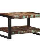 vidaXL Масичка за кафе 70x50x38 cm регенерирано дърво масив