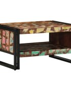 vidaXL Масичка за кафе 70x50x38 cm регенерирано дърво масив