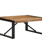 vidaXL Масичка за кафе 80x80x35 cm Масивна груба дървесина Манго