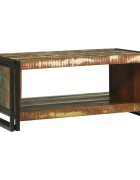 vidaXL Масичка за кафе 90 x 50 x 38 см Солидно възстановено дърво