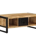 vidaXL Масичка за кафе 90x50x36 cm Масивна груба дървесина Манго