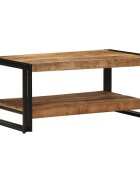 vidaXL Масичка за кафе 90x50x38 cm Масивна груба дървесина Манго