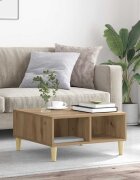 vidaXL Масичка за кафе Artisan Oak 60x60x30 cm Инженерна дървесина
