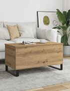 vidaXL Масичка за кафе Artisan Oak 90x445x45 cm Инженерна дървесина