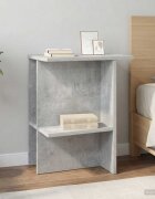 vidaXL Масичка за кафе Бетонно сиво 40 x 30 x 49 см