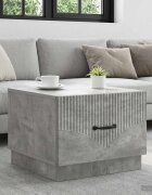 vidaXL Масичка за кафе Бетонно сиво 49 x 50 x 37 см
