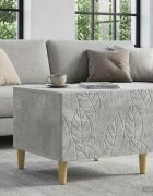 vidaXL Масичка за кафе Бетонно сиво 50 x 49 x 40 см