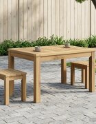 vidaXL Масичка за кафе Бяло 49 x 685 x 36 cm Солидно акациево дърво