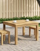 vidaXL Масичка за кафе Бяло 60 x 605 x 36 см Солидно акациево дърво