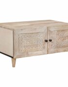 vidaXL Масичка за кафе Бяло 80 x 54 x 40 см Инженерна дървесина