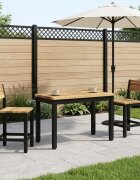 vidaXL Масичка за кафе Бяло и черно 605 x 30 x 36 см