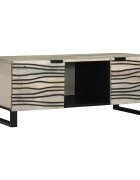 vidaXL Масичка за кафе Бяло Размер 100 x 54 x 40 см