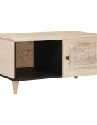 vidaXL Масичка за кафе Бяло Размер 100 x 54 x 40 см