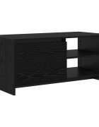 vidaXL Масичка за кафе Черен дъб 102 x 50 x 45 см Инженерна дървесина