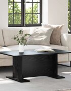 vidaXL Масичка за кафе Черен дъб 103.5 x 60 x 40 см
