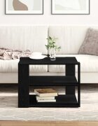 vidaXL Масичка за кафе Черен Дъб 58 x 58 x 40 см
