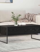 vidaXL Масичка за кафе Черния дъб 100 x 46 x 40 см Инженерна дървесина