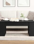 vidaXL Масичка за кафе Черния дъб 102 x 55 x 42 cm Инженерна дървесина