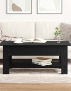 vidaXL Масичка за кафе Черния дъб 102 x 55 x 42 cm Инженерна дървесина