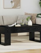 vidaXL Масичка за кафе Черния дъб 110 x 50 x 41 см Инженерна дървесина