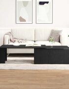 vidaXL Масичка за кафе Черния дъб 150 x 50 x 35 см Инженерна дървесина