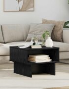 vidaXL Масичка за кафе Черния дъб 48 x 46 x 35 см Инженерна дървесина
