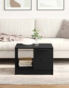 vidaXL Масичка за кафе Черния дъб 50 x 50 x 36 см Инженерна дървесина