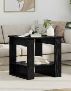 vidaXL Масичка за кафе Черния дъб 51 x 50 x 50 см Инженерна дървесина