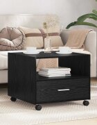 vidaXL Масичка за кафе Черния дъб 55 x 55 x 45см Инженерна дървесина