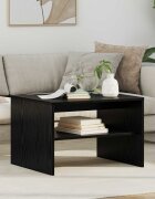 vidaXL Масичка за кафе Черния дъб 60 x 50 x 40 см Инженерна дървесина
