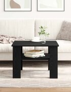 vidaXL Масичка за кафе Черния дъб 60 x 60 x 42 см Инженерна дървесина