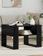 vidaXL Масичка за кафе Черния дъб 66 x 53 x 45 см Инженерна дървесина