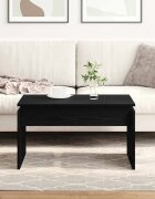 vidaXL Масичка за кафе Черния дъб 68 x 50 x 38 см Инженерна дървесина